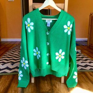 Daisy Print Cardigan (offers welcome)